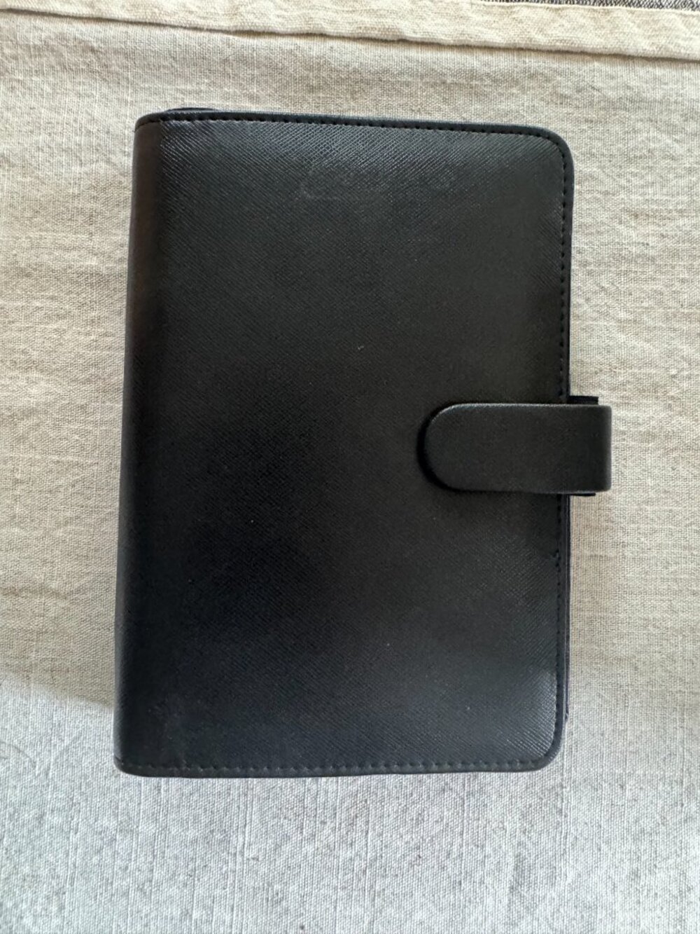 Personal Size Filofax The Original Patent Leather Organizer Planner I Like New